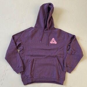 PALACE tri ferg Purple Hoodie with Pink Logo